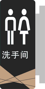 男女洗手间指示牌