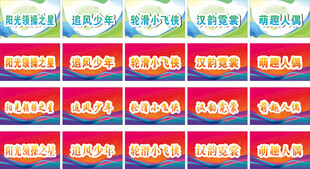 校园学生荣誉标牌合集